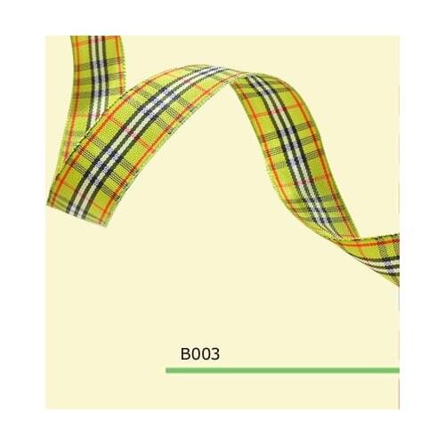 100yards/roll 3/8 Inch(10mm) Scottish Gingham Check Ribbon
