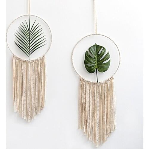 2/1pcs Tapestry Macrame Cotton Mandala Wall Hanging Hand-woven Turtle Leaf Living Room Decor Wall decor hanging decoration