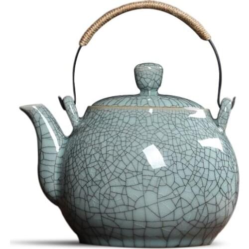 Big Capacity 1270ml Kungfu tea set teaset Longquan Celadon Ceramic pottery pot China Teapot Porcelain teakettle Kettle