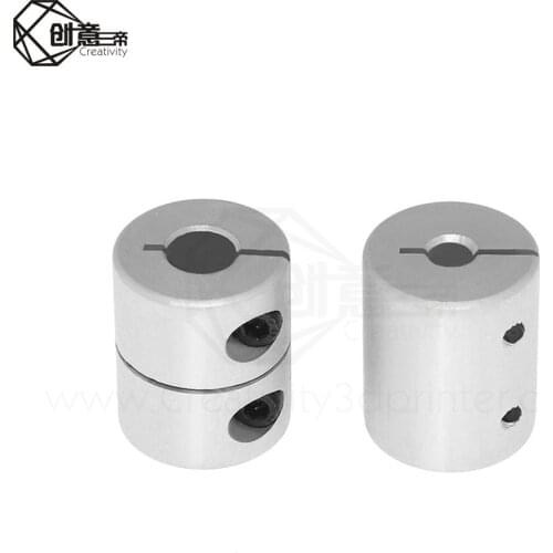 3D Printer parts T8 Lead Screw Rigid Shaft Coupler Clamp Stepper Servo Motor Coupling D20 L25 5x8x25mm For Creality CR10 Ender3