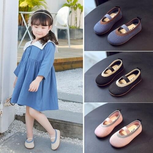 Girls casual shoes 2020 new toddler mesh casual elastic band dancing princess baby shoes kids girls sneakers