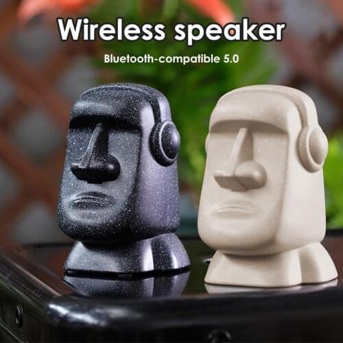 R199 Bluetooth-compatible Speaker Giant Statue Desk Decor Mini High-fidelity Sound Box with TF Card Slot for Outdoor Garden