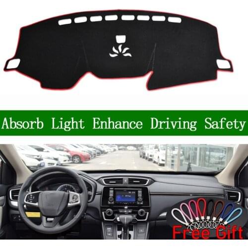 For Honda CRV 2017 2018 2019 Dashboard Cover Sun Shade Non-slip Dash Mat Pad Carpet Car Stickers Interior Accessories