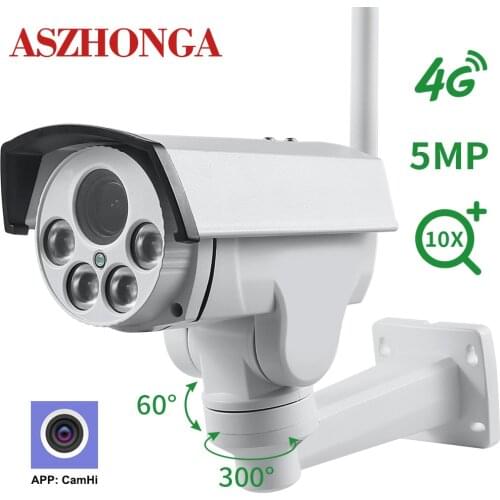 1080P HD PTZ Security Wifi Camera Wireless 3G 4G SIM Card 2MP IP Camera Outdoor Waterproof Bullet IR 50M CCTV Surveillance Cam