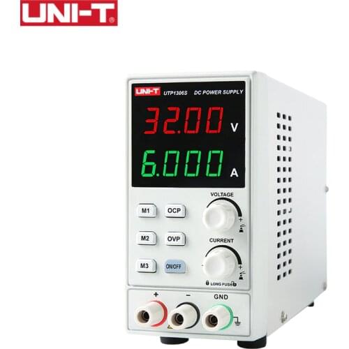 UNI-T UTP1306S 4 Digits Display DC Power Supply Single-channels Voltage Current Adjustable 0-32V 0-6A High Precision Stabilized