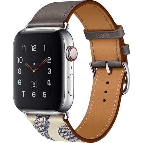 High quality Leather loop Band for iWatch 40mm 44mm Sports Strap Tour band for Apple watch 42mm 38mm Series 2 3 4 5 6 SE