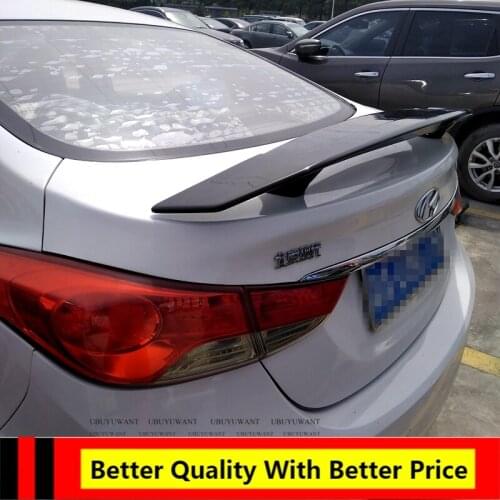 Car Lip Spoiler Universal For All Sedan Car ABS Plasitc Primer Color Rear Trunk Tail Wing For HYUNDAI ELANTRA 2013-2017