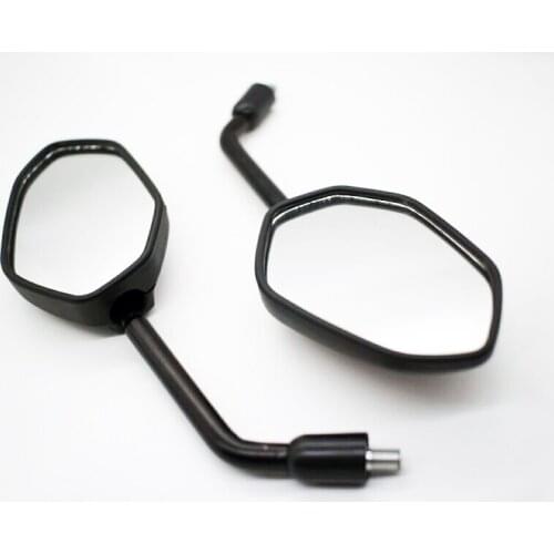Motorcycle 10MM Rearview Mirror for Harley Honda Yamaha Kawasaki Suzuki Scooter Motor Black Mirrors Motorbike Vintage Mirror