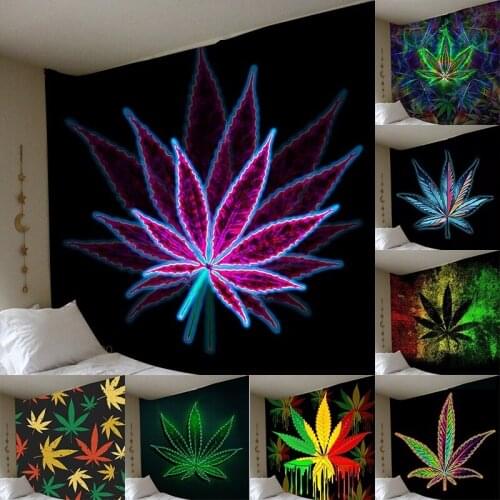 New 3D Print Maple Leaf Wall Hanging Tapestry Bedroom Decor Home Decor Wall Tapestry Art Tapiz Bohemian Curtains tapestry wall