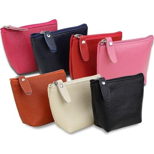 2018 new leather leather ladies wallet multi-function card bag pocket key bag mini coin purse short wallet LQ006