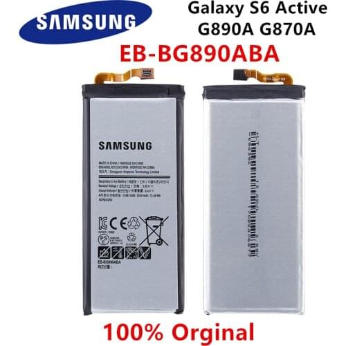 SAMSUNG Orginal EB-BG890ABA Replacement 3500mAh Battery For Samsung Galaxy S6 Active G890A G870A Mobile phone Batteries