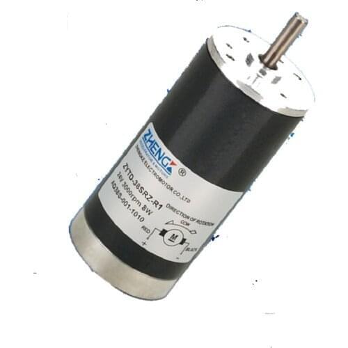 Permanent Magnet DC Motor ZYTD-38SRZ-R2, 24V 3000RPM