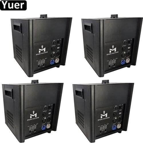 4Pcs/Lot Professional Remote Fireworks Machine DMX512 Spark Fountain 570W Stage Effects Machine For Wedding DJ Disco Party
