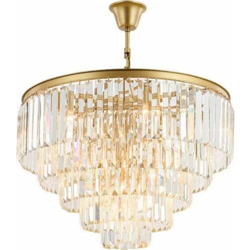 Modern minimalist crystal chandeliers American style living room bedroom dining room chandelier creative personality lighting