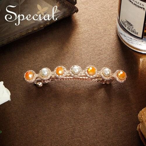 SPECIAL European and American high cold hair decoration female hairpin edge clip temperament top clip laurel girl 2019