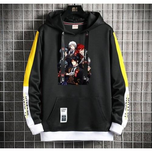 Anime Black Butler Hoodie women men Popular Harajuku Hoodeds Pullover Streetwear Casual Fake Two-Piece jacket coat