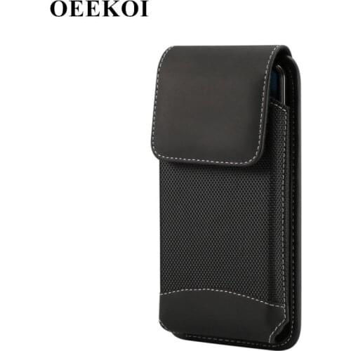 OEEKOI Universal Durable Oxford Cloth Belt Clip Pouch Case for Nokia X71/3.2/9 Pureview/8.1/X7 2018/3.1 Plus/7 plus/6