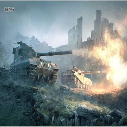 Beibehang High quality cloth wallpaper / 3d photo wallpaper stereoscopic aircraft tanks sofa backdrop bedroom / mural wallpaper