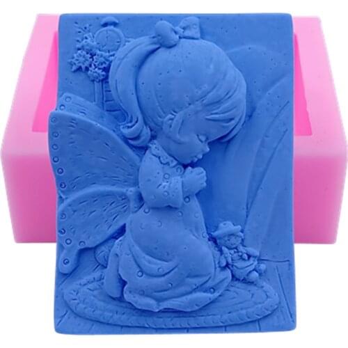 Girl Design Silicone Soap Molds Rectangle Silicone Molds for Natural Soap