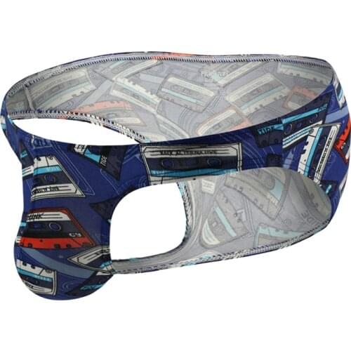 Sexy Men Briefs Underwear Sexy Panties Man Print Breathable Pouch Underpants Male Shorts Brief Bikini Slip RopaInterior Hombre