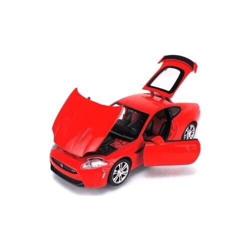 1:32 Jaguar XKR-S sports car alloy sound and light pull back car model childrens toys for children gifts