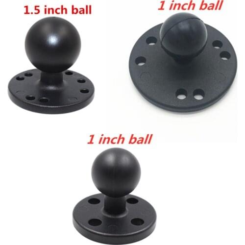 1 or 1.5 inch Ballhead Holder to Round Base Plate Adapter with AMPS Hole Pattern for Cameras GPS Phone