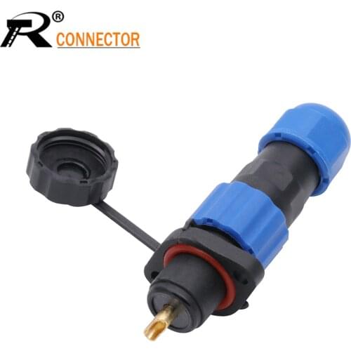 1pc SP13 Aviation Connector 1/2/3/4/5/6/7/9pins IP68 Waterproof Flange Male Plug&Female Socket Wire Cable Terminals Panel Mount