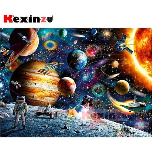 5d diamond painting full Square/Round diamond embroidery-Lunar expedition-rhinestone DIY mosaic Cross Stitch 3D Home Decor Y640