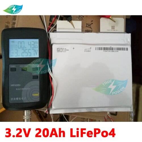 8pcs Original 20Ah 3.2V lifepo4 li-polymer rechargeable battery cell for electrice bike motor battery pack diy 12v 24v 48v