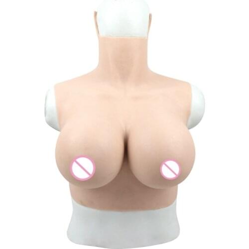G Cup Silicone Fake Breast Form Top Quality Realistic Soft Boobs Skin Crossdresser Transgender Queen Transvestite Mastectomy Bra