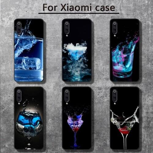 Coffee Wine Cup Phone Case for Xiaomi mi 6 6plus 6X 8 9SE 10 Pro mix 2 3 2s MAX2 note 10 lite Pocophone F1