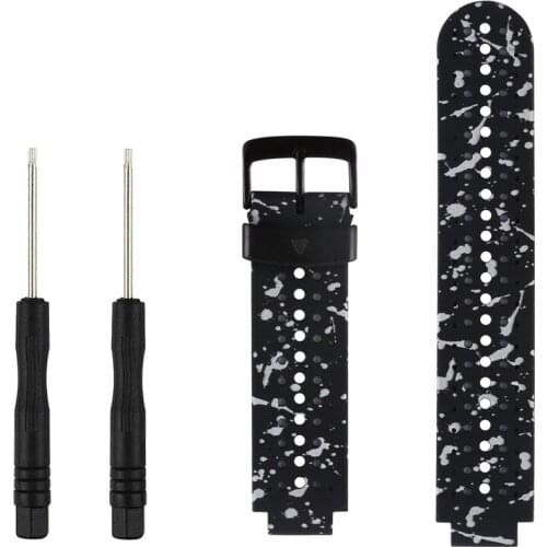 Honecumi Black Band For Garmin Forerunner 220/230/235/620/630/735XT Smart Watch Wrist Strap For Garmin 235 Replacement Band