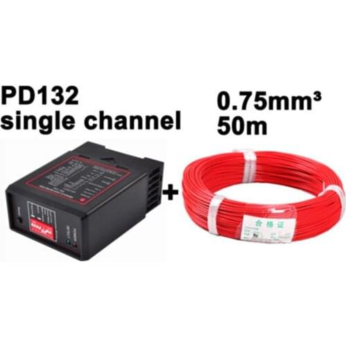 Black Signal Vehicle Loop Detector with 50m coil Single-loop sensor with four class adjust 12v 24v 110v 230v