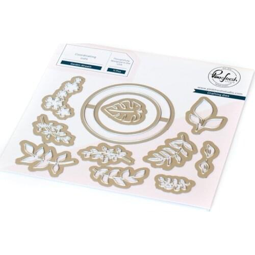 Flowers Bloom GARDEN WREATH New Metal Cutting Dies Stamps Scrapbook Diary Decoration Stencil Embossing Template DIY Greeting