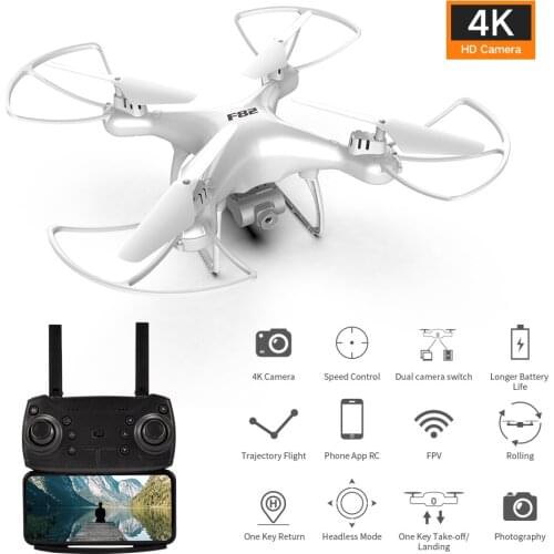 F82 Mini Drone With 4K Camera HD Optical Flow Positioning GPS Follow FPV RC Foldable Helicopter Quadrocopter Toy For Boy