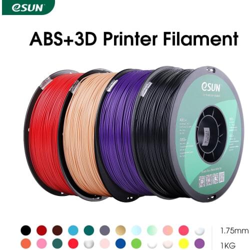 Russia eSUN 3D Printer Filament 1.75mm 1KG ABS+ 3D Plastic Printing Filament 2.2 LBS Spool 3D Printing Material for 3D Printer