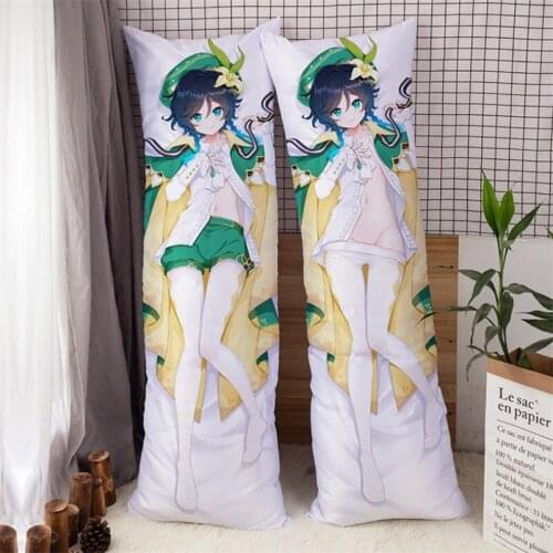 Game Genshin Impact Barbatos Pillow Case Cosplay Dakimakura Cartoon Kawaii Men Women Costume Accessories