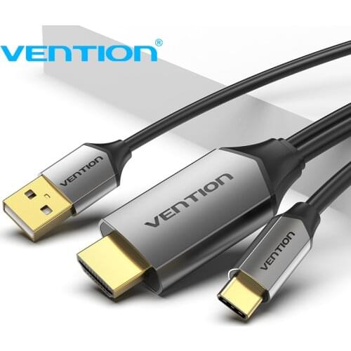 Vention USB C TO HDMI 4K 60hz Type C to HDMI Cable HDMI Adapter Thunderbolt 3 for Huawei Mate 30 Pro MacBook Pro Air ipad Pro 2m