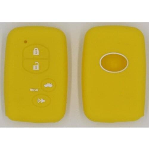 KAPU Silicone key fob cover caseprotect skin jacket for Toyota Camry 2017 2018 CHR Prius Corolla RAV4 3 button key cover
