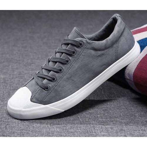 Canvas Shoes men casual Shoes Canvas Sneakers Men Designer lace up breathable Sneakers Flat Casual School Shoes Man 2020 Fashion
