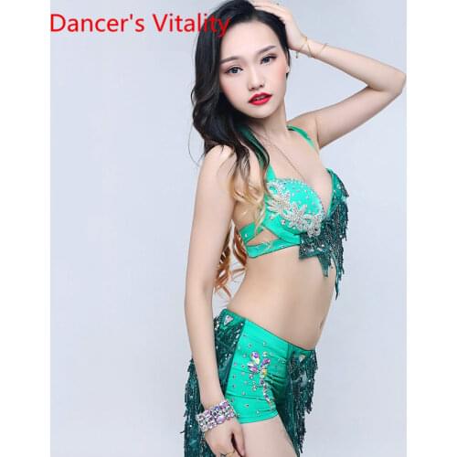 Belly Dancer Female Child Adult High-End Sexy Top Competition Clothes Suit New Professional Stage Performance Skirt
