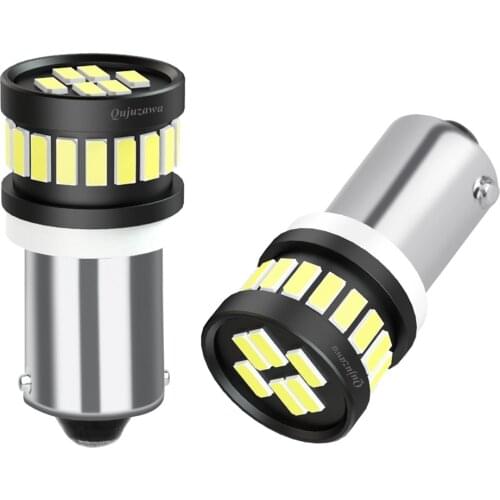 2PCS New T11 BA9S 233 T4W Super Bright Led Car Interior Reading Dome Lamp Auto Parking Turn Side Bulb License Plate Light White