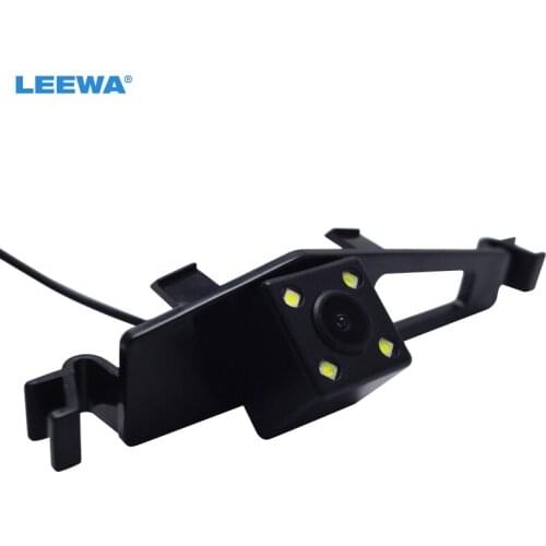 LEEWA Car HD CCD Rear View Camera With 4-LED light For BYD F6 Parking Backup Camera Kit #CA5447