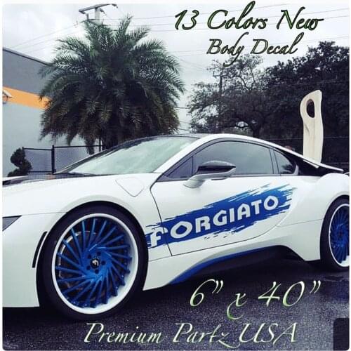 For Forgiato Wheels Body Decals New 1PC Custom Fits Jeep Mopar Dodge Chevy Car styling