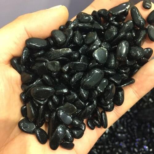 Natural Black obsidian Tumbled stone polished mineral crystal stones