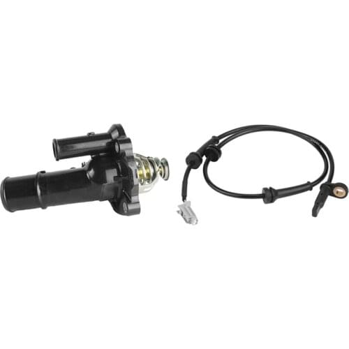 NEW-2 Pcs Car Accessories: 1 Pcs Front Left + Right Abs Wheel Speed Sensor & 1 Pcs Hermostat with Housing