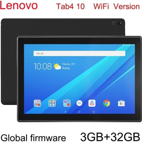 Original Lenovo Tab4 10 TB-X504F 10.1 inch 7000mAh 3GB+32GB Qualcomm APQ8017 Quad-core 1.4GHz, Support Dual Band WiFi & BT& TF