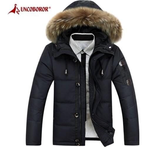Winter Parkas Coat Men Windbreaker Fur Collar Thicken Jacket Streetwear Hooded Pockets Military Jackets Parka Casaco Masculno