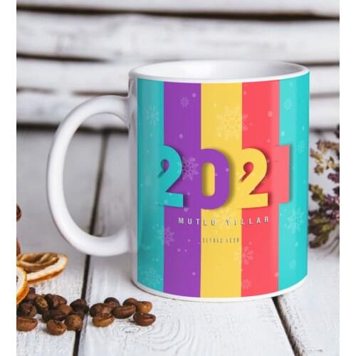 Personalized 2021 Happy birthday White Mug Bardak-8 Reliable Quality Cost-Effective New Year Fun Is Design