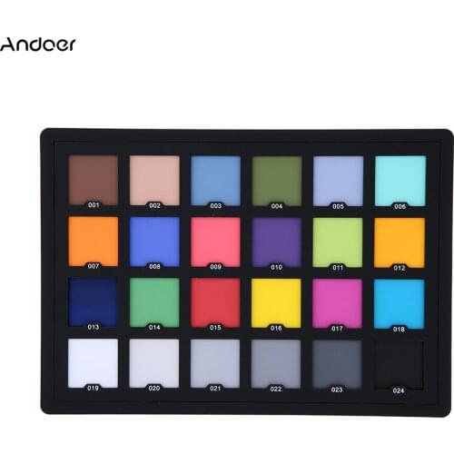 Professional 24 Color Card Test Color Balancing Card Palette Board for Superior Digital Color Correction Photography Accessories